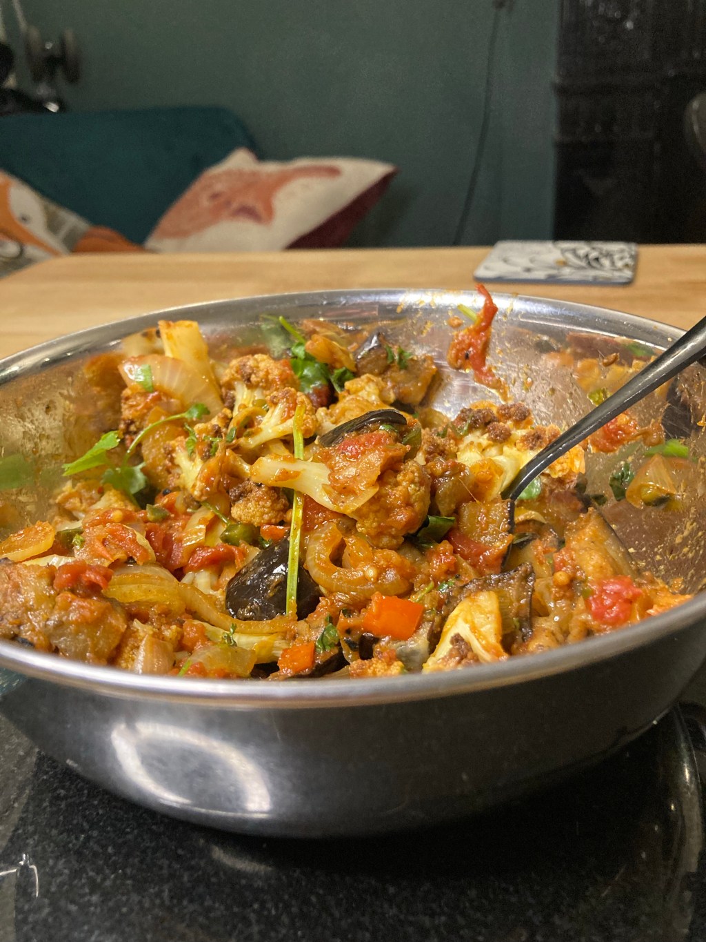 ROASTED AUBERGINE GOBI