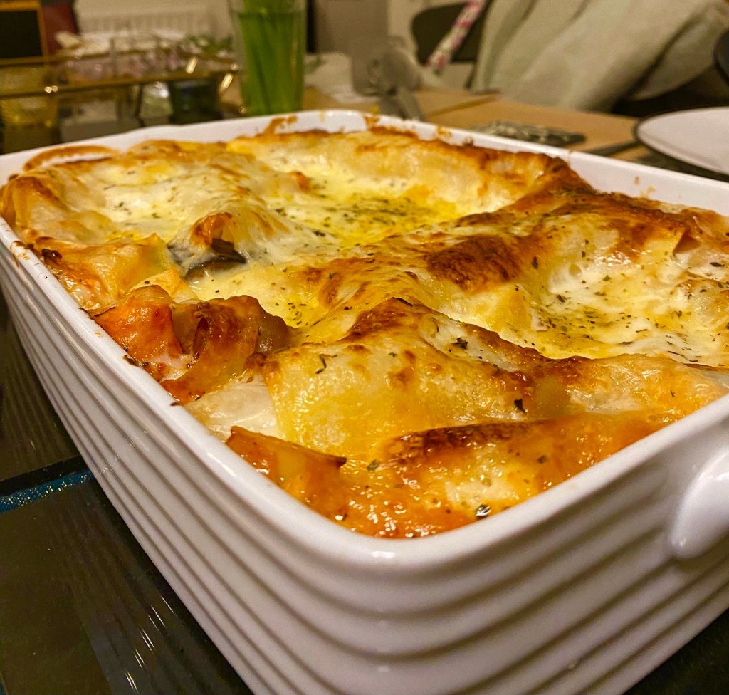 ROASTED VEGETABLE AND SAUSAGE LASAGNE