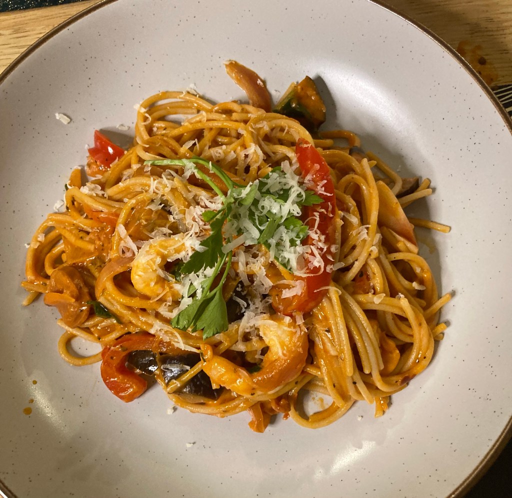 PRAWN & CHORIZO LINGUINE